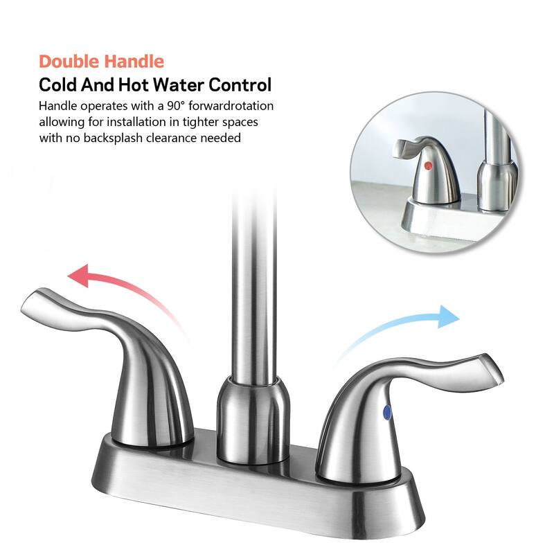 Bathroom Faucet Modern Commercial Two Handle Black Vessel Sink Faucet,Bathroom Vanity Sink Faucets