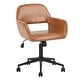 preview thumbnail 11 of 85, Homy Casa Adjustable Upholstered Swivel Task Chair Brown