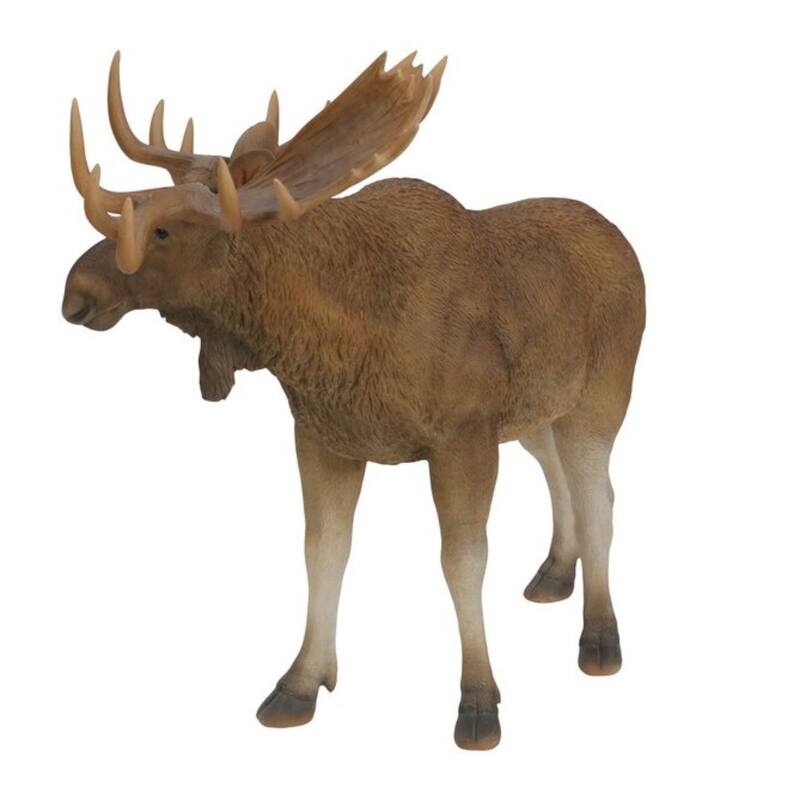 25.75" Standing Moose Outdoor Garden Statue