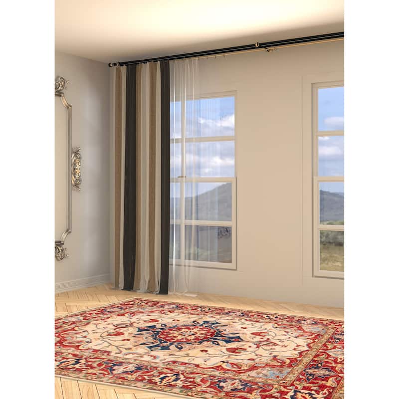 ECARPETGALLERY Hand-knotted Chobi Finest Ivory Wool Rug - 5'5 x 7'2