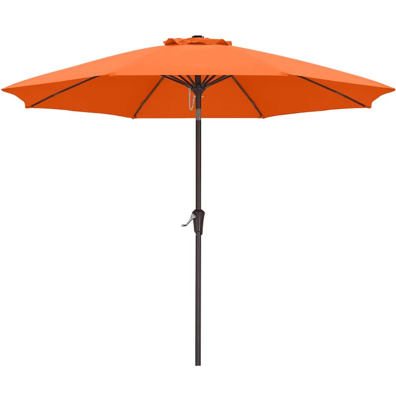 ABCCANOPY 9FT Patio Umbrella with Push Button Tilt - Orange