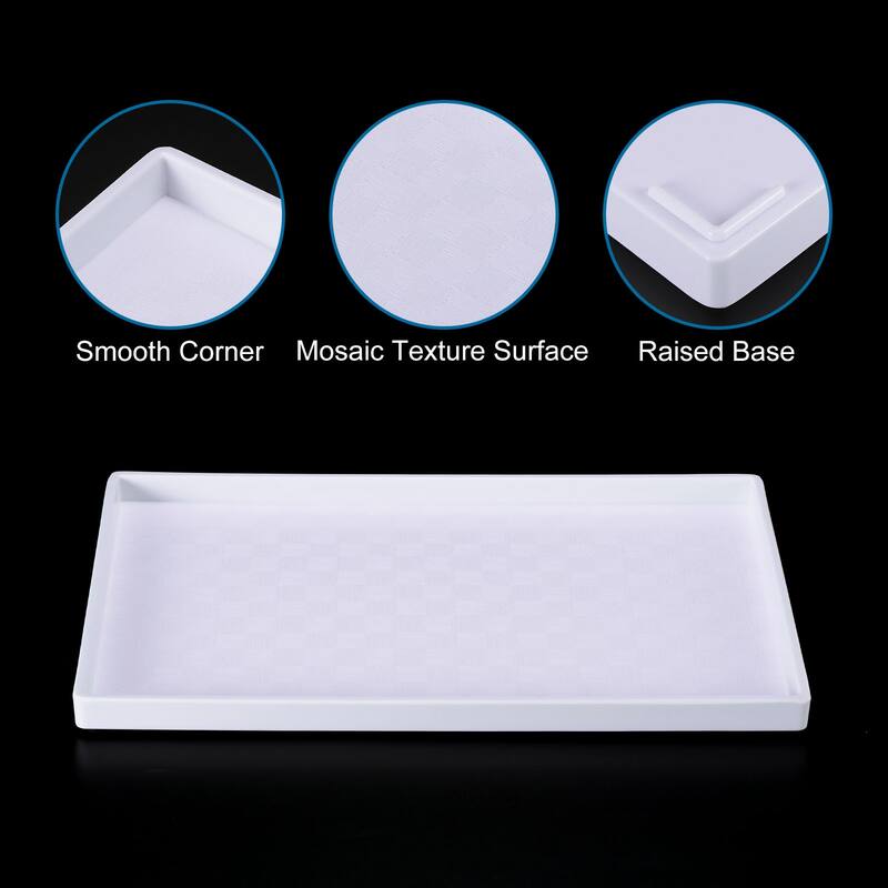 Fast Food Tray, Plastic Serving Tray Mosaic Texture