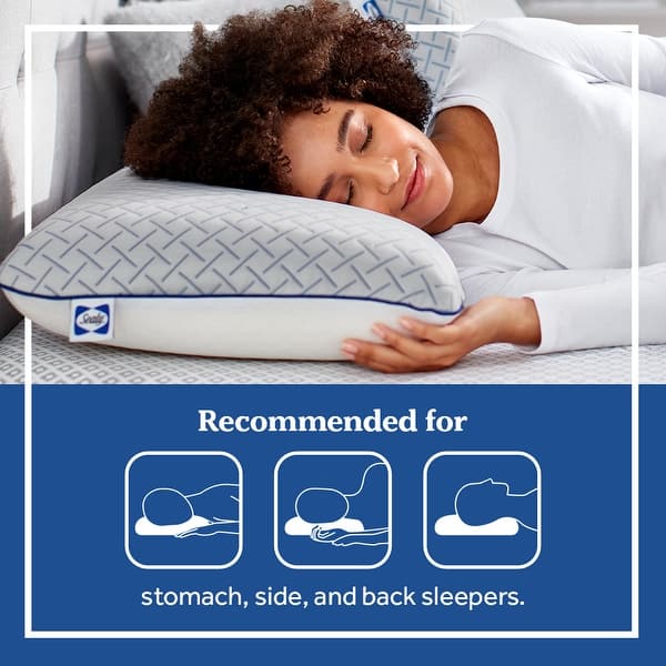 Sealy Essentials Standard Size Cooling Gel Memory Foam Support