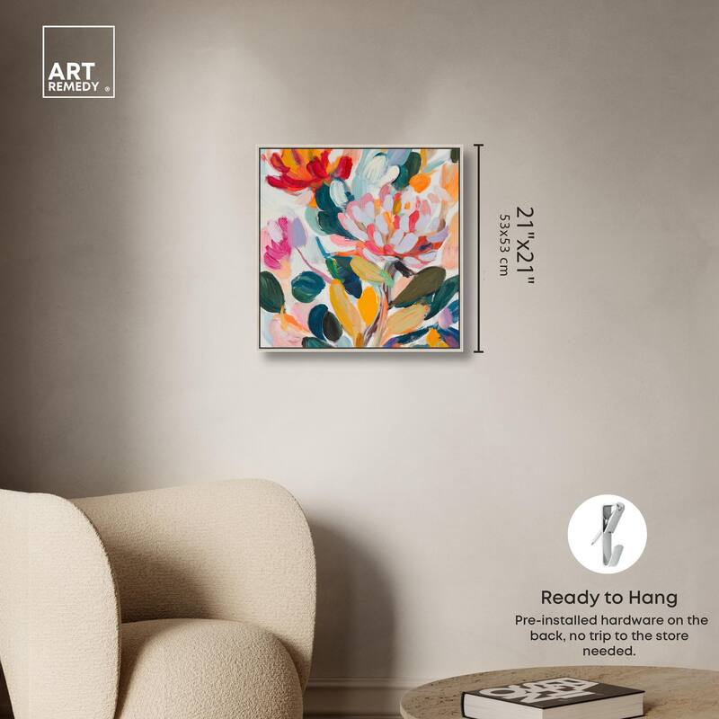 Lively Flora II Canvas by Art Remedy