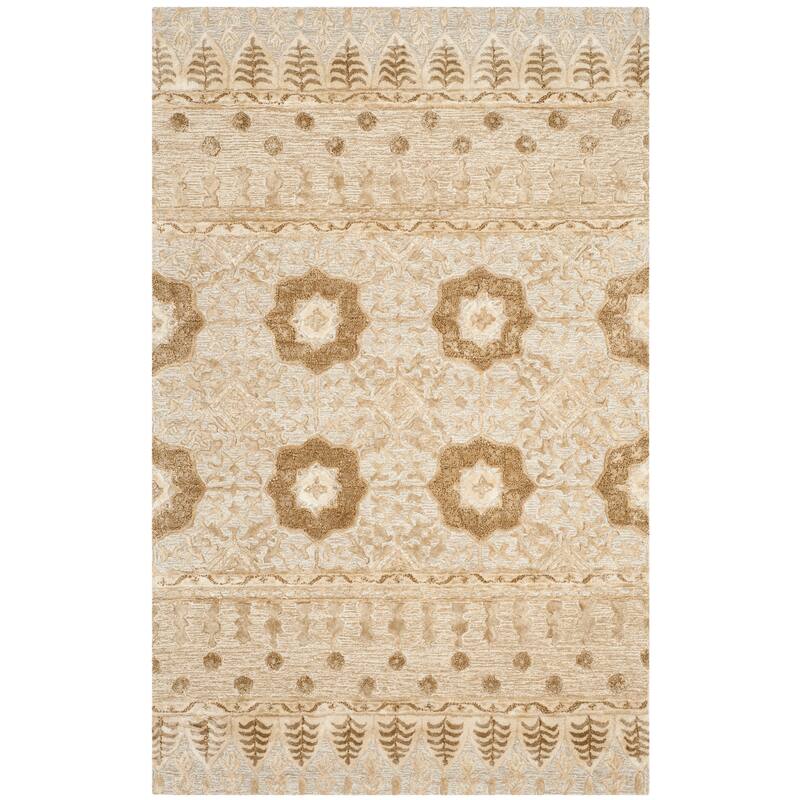 SAFAVIEH Handmade Allure Meta Modern Floral Wool Rug