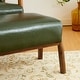 preview thumbnail 38 of 50, Glitzhome 24.5"W Leatherette Accent Stool With Walnut Rubberwood Legs