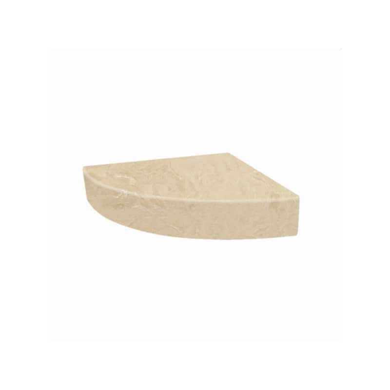 Transolid Studio 14-In X 14-In Solid Surface Wall-Mount Corner Shower Seat - 14.5" x 14.25" x 3"