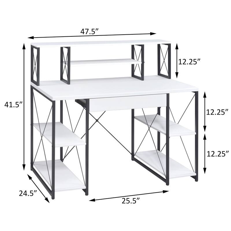 Small Office Writing Desk with Opene Shelves,Office Desk