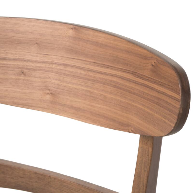 Wiers Mid-Century Modern Upholstered Rubberwood Dining Chair (Set of 2) by GDFStudio