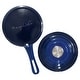 preview thumbnail 6 of 6, MegaChef 2 Quart Enameled Cast Iron Sauce Pan in Gradient Dark Blue