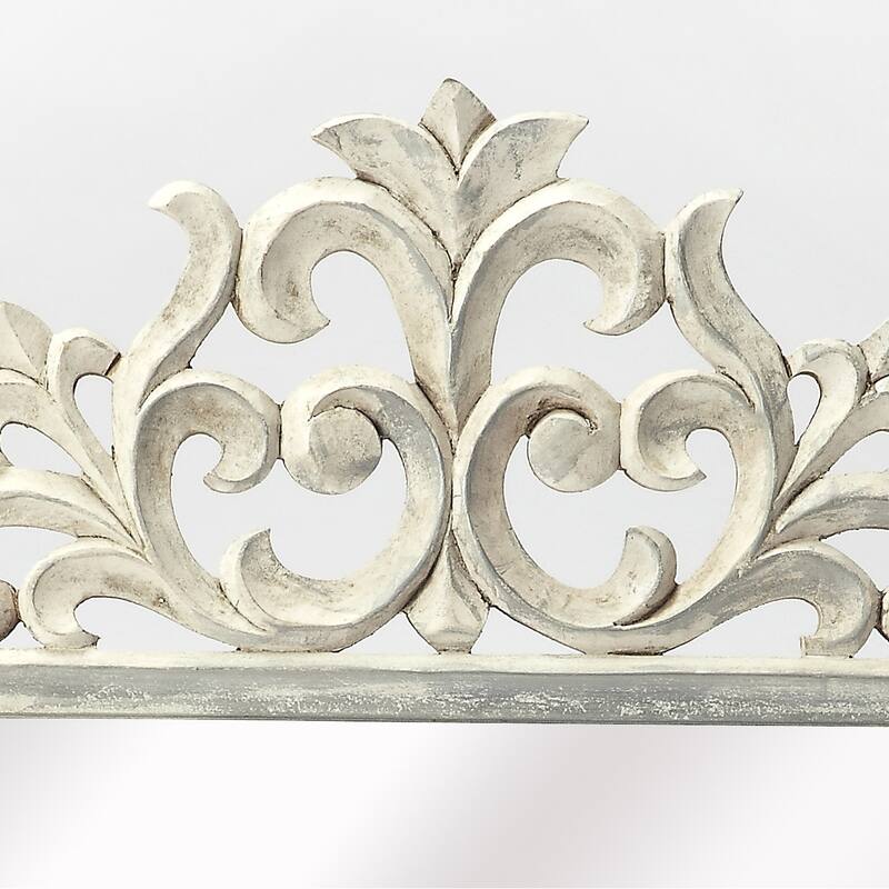 Butler Favart White Carved Wall Mirror - A