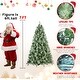 preview thumbnail 13 of 16, 5-9FT Artificial Christmas Tree with Pine Cones & Metal Stand 7 Foot