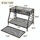 preview thumbnail 27 of 51, Metal Bunk Bed with Twin Size Trundle
