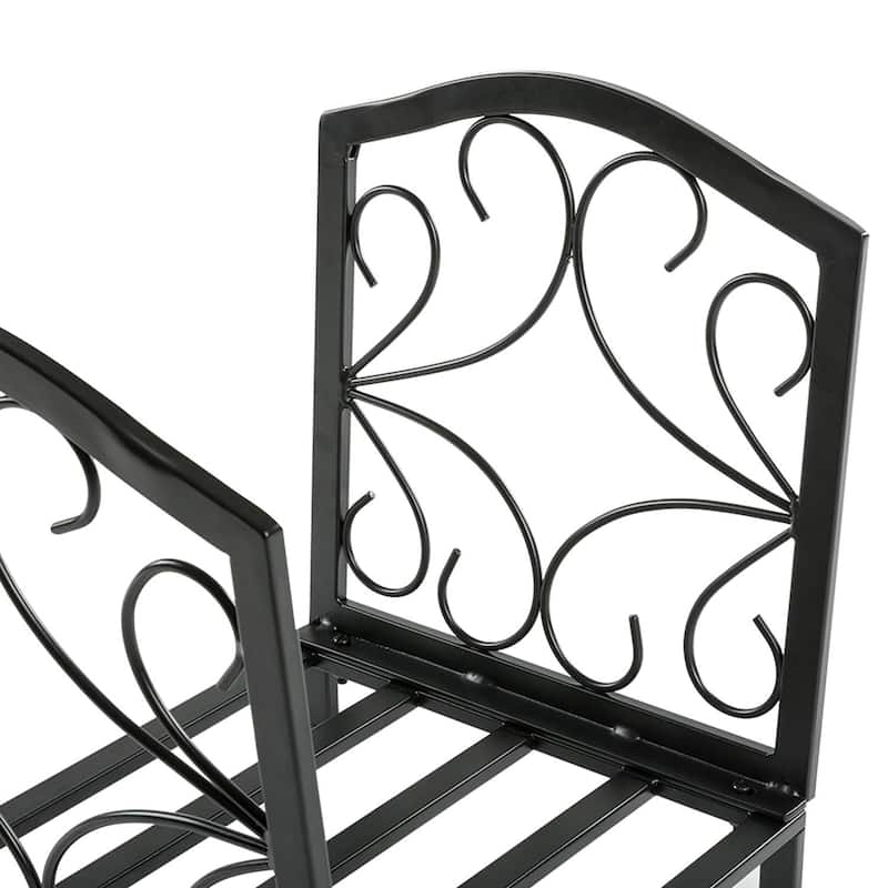 PHI VILLA 17 Inch Small Decorative Indoor/Outdoor Firewood Racks Steel Wood Storage Log Rack Holder