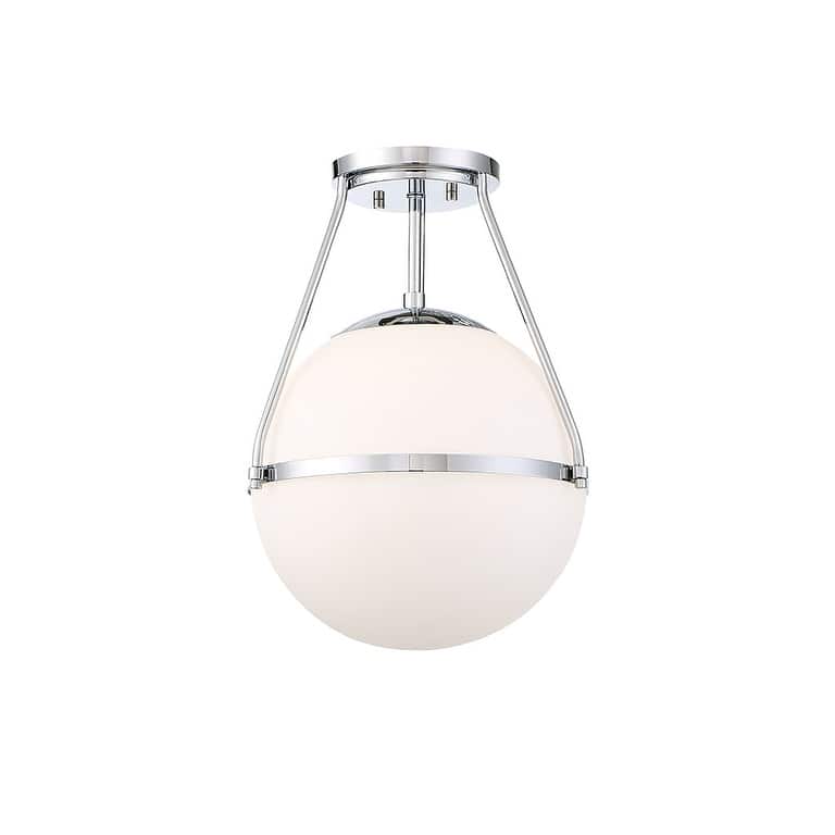 Meridian M60054 1-Light Semi-Flush Mount