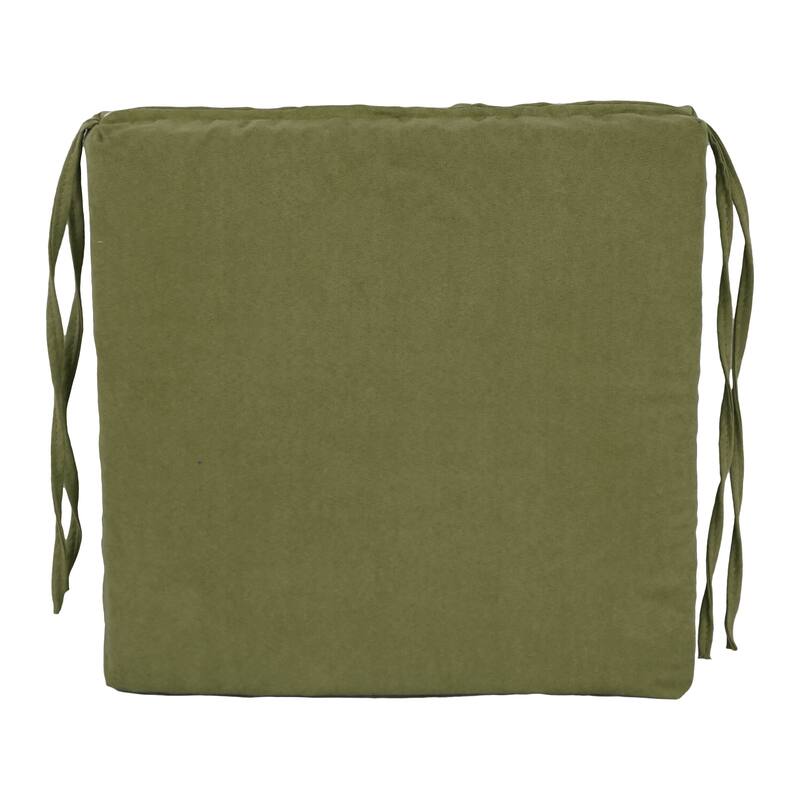 16-inch Square Indoor Microsuede Chair Cushions (Set of 2 or 4) - 16 x 16