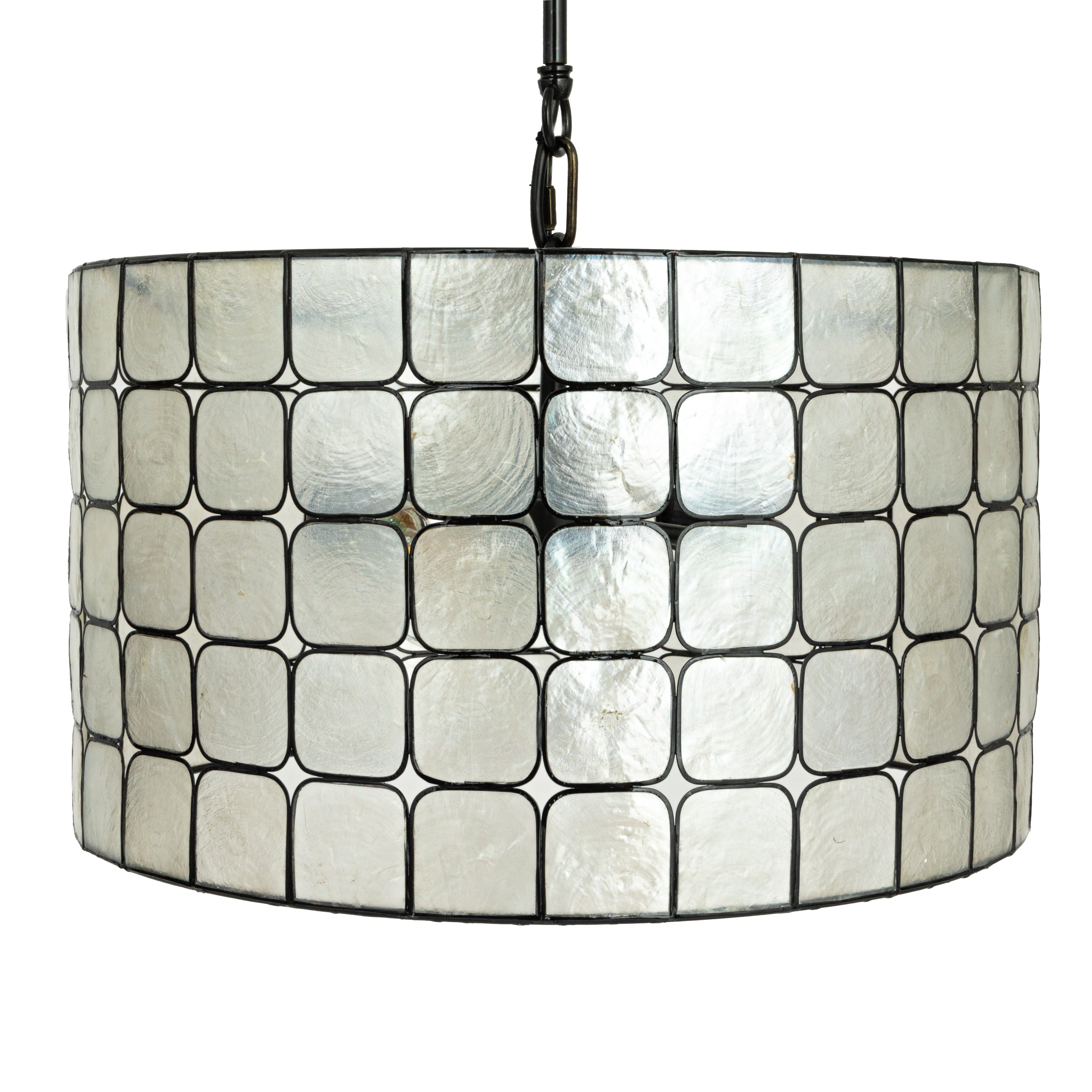 Capiz Shell Pendant Lamp - Overstock - 40348519