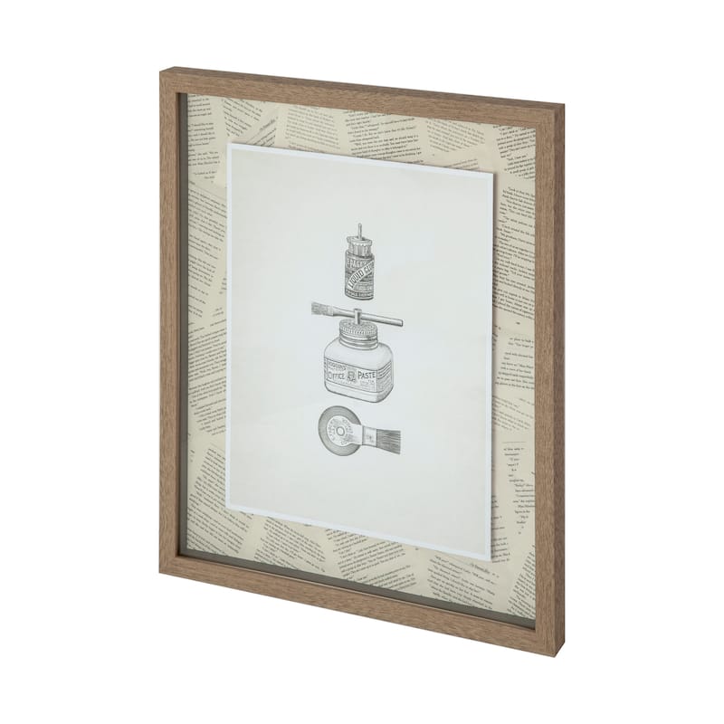 Glued Framed Art Print