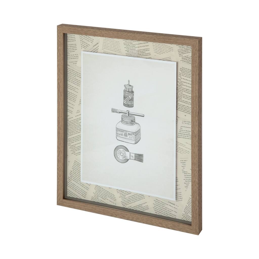 Glued Framed Art Print