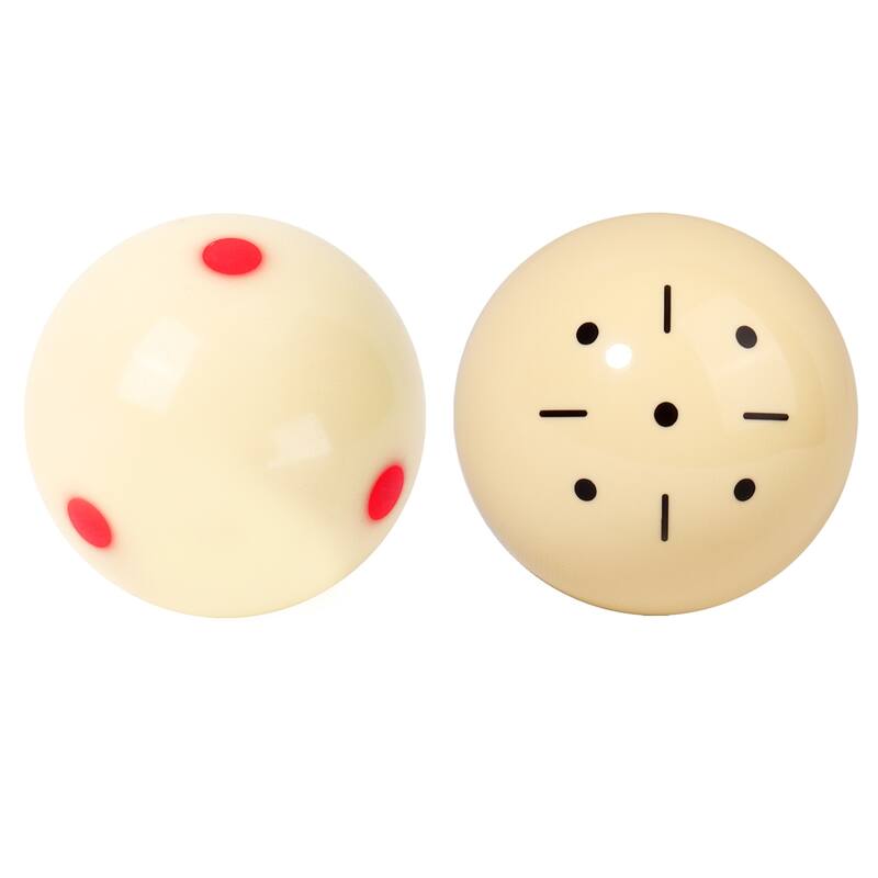 GSE™ 2-Pack 2-1/4" Billiard/Pool Table Training Pool Cue Balls - Black&Red