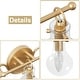 preview thumbnail 39 of 42, Modern 3-Light Gold Bathroom Vanity Light Organic Bulb Shape Glass Wall Sconce