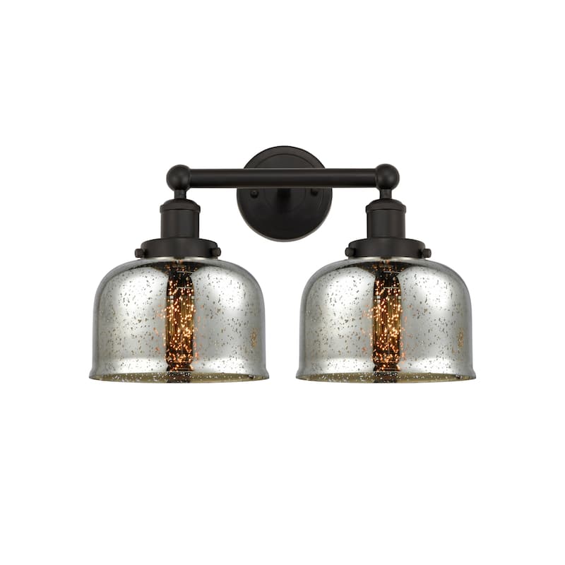 Innovations Lighting 616-2W-10-16-L Bell Vanity Bell 2 Light 16" Wide - Oil Rubbed Bronze / Mercury