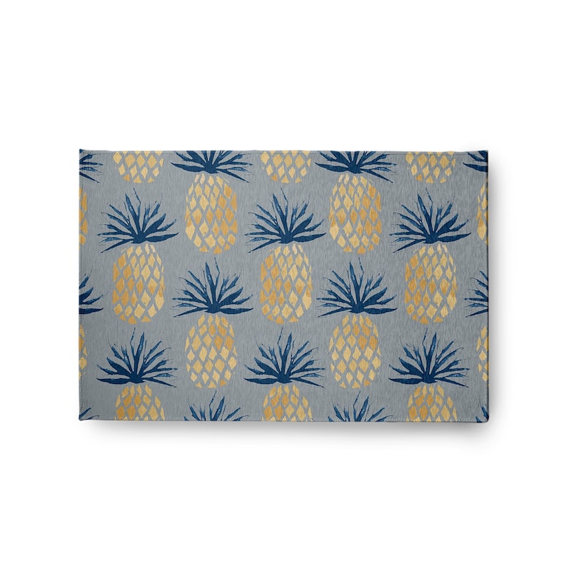 Pineapple Stripes Indoor/Outdoor Rug - Pretty Grey - 2' x 3'