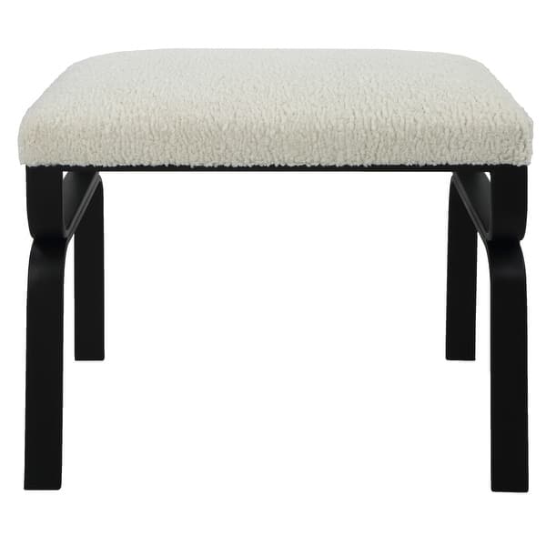 slide 2 of 6, Uttermost 23749 Diverge 23" Wide Bench Black / White