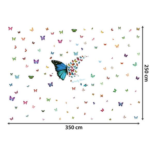 Walplus Colorful Butterflies Wall Stickers Decal DIY Art Nursery Decor