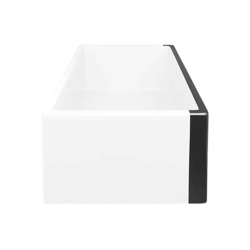 Dreamer Fireclay Farmhouse Kitchen Sink - 30" x 17.75" x 10"