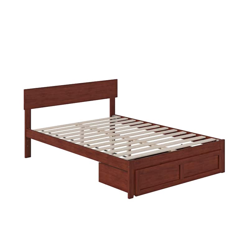 AFI Boston Platform Bed with Foot Drawer