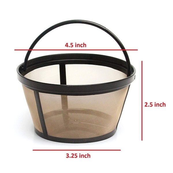 Premium Black & Decker Reusable Basket Filter Replacement, Replaces Black +  Decker 8-12 Cup Coffee Filters, BPA Free (1 Pack)