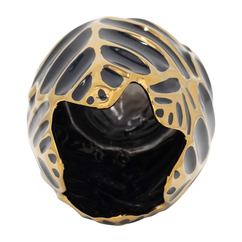 Sagebrook Home Leaf Ceramic Accent Vase