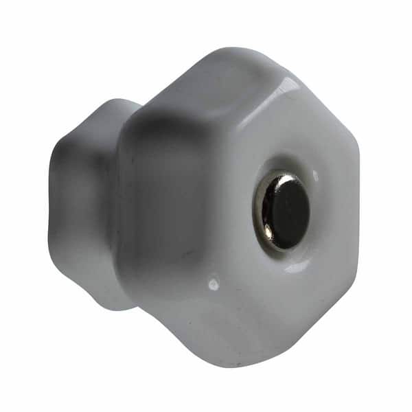 Shop Milk Glass Cabinet Knobs And Pulls 1 1 4 Inch Dia W Chrome Screw Overstock 13945294