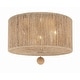 preview thumbnail 1 of 7, Crystorama Lighting Group JES-B7103 Jessa 3 Light 16" Wide Flush Mount Burnished Silver