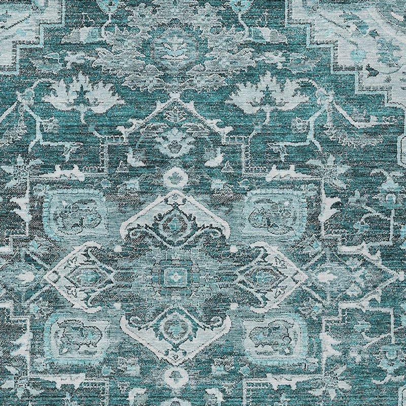 HomeRoots Oriental Traditional Rectangle Outdoor Rug