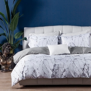 Melange Home Crack Dice Full/Queen Duvet 3-Piece Set - Multi in Cracked Ice at Nordstrom Rack