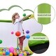 preview thumbnail 6 of 7, Toddlers Trampoline with Safety Enclosure Net and Balls