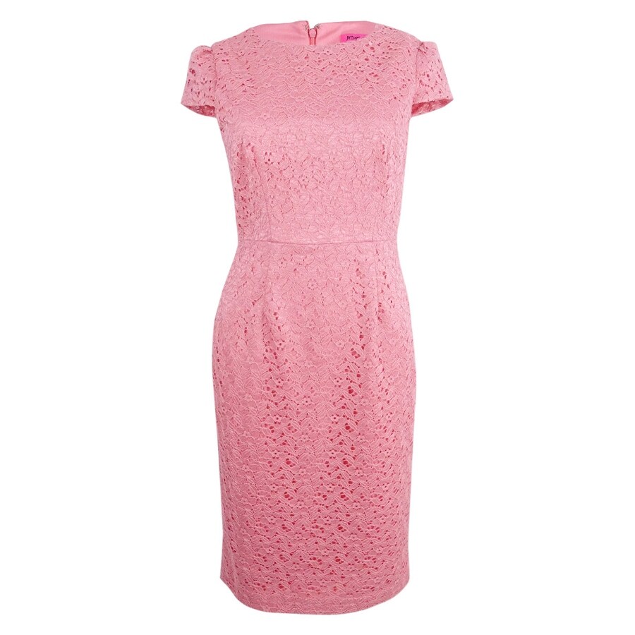 cap sleeve lace sheath dress
