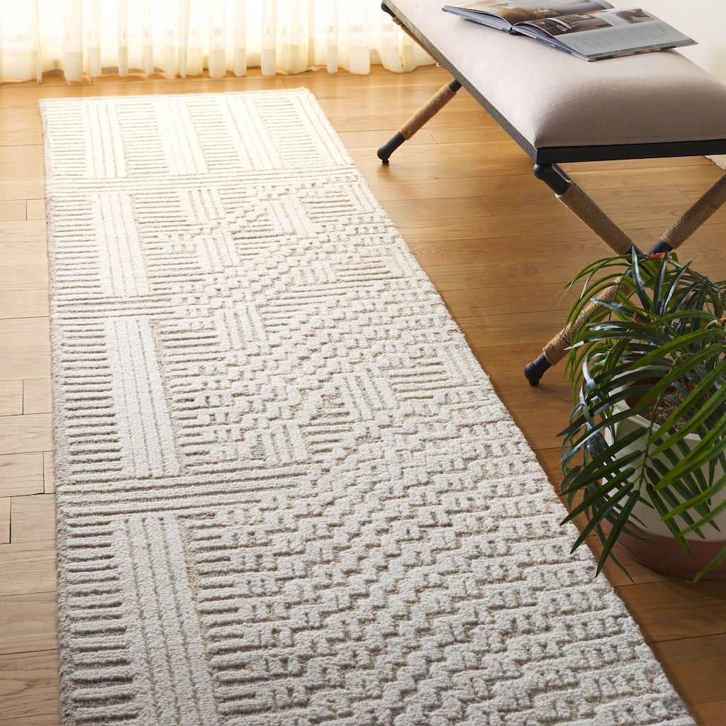 SAFAVIEH Handmade Harvest Niria Modern Contemporary Wool Rug