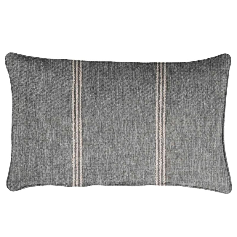 Sunbrella Textured Indoor/Outdoor Corded Lumbar Pillow (Single)