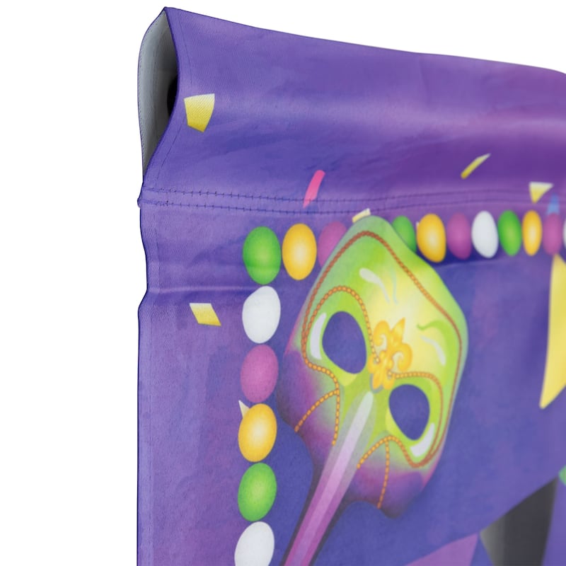Carnival Masks and Drums "Mardi Gras" Outdoor Flag - 40" x 28"