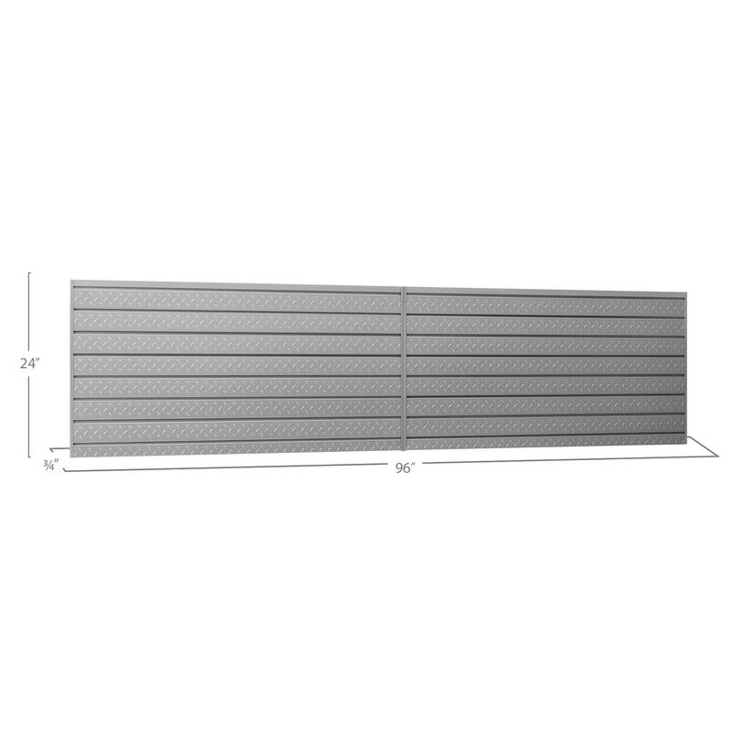 NewAge Products 16 sq ft. Diamond Plate Slatwall Kit