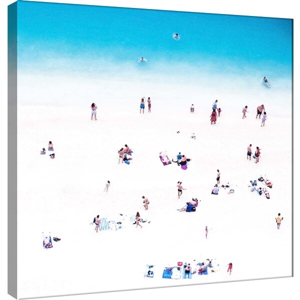 PTM Images 9-101131 PTM Canvas Collection 12" x 12" - "Whitewashed Beach B" Giclee Beaches Art Print on Canvas