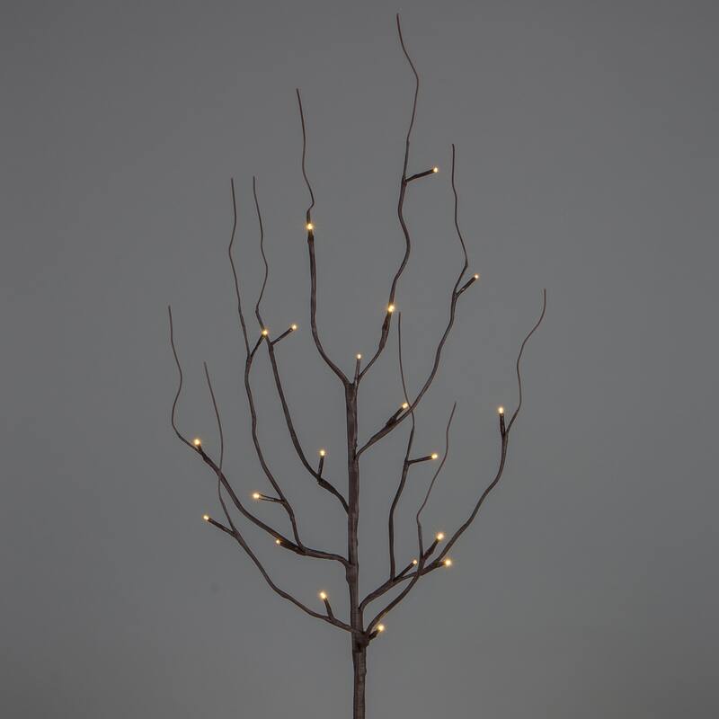 39 in Brown LED Branches with Timer Set of 2
