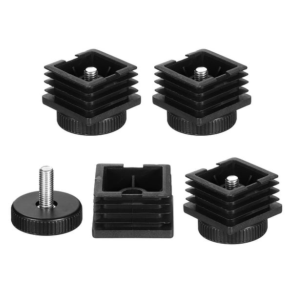 Sliding Leveler Leveling Feet Plastic Adjustable Furniture Leg Leveling Square Tube ...
