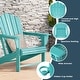preview thumbnail 9 of 156, Aderson Outdoor Poly Adirondack Chair With Ottoman And Side Table 12-Piece Set