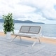 preview thumbnail 36 of 58, SAFAVIEH Kobina Outdoor Foldable Bench - 45" W x 30" D x 30" H