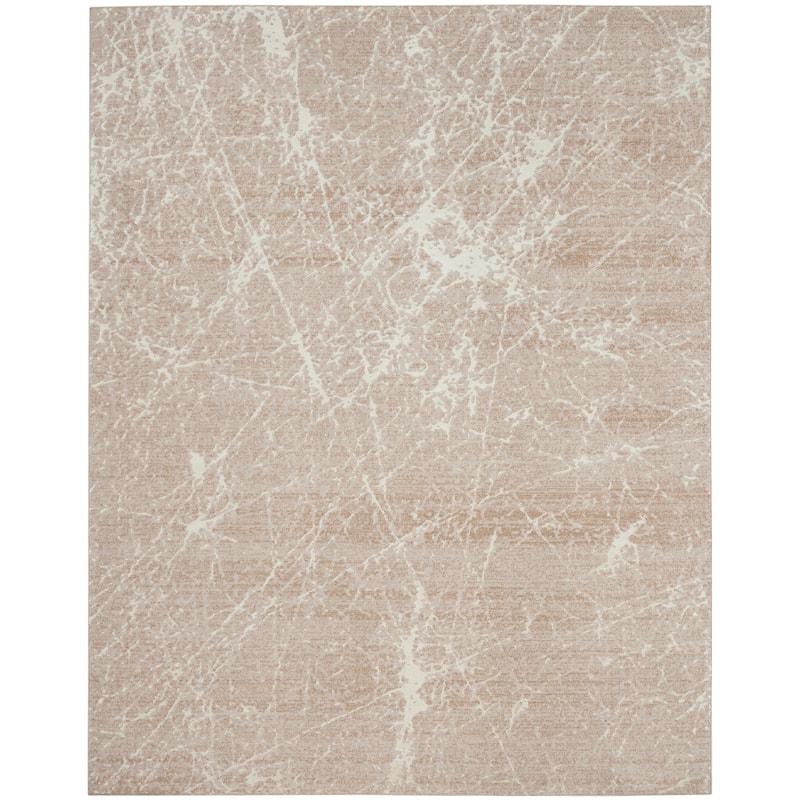 Nourison Splendid Indoor Abstract Area Rug - 7' 10" x 9' 10" - Mocha/Ivory
