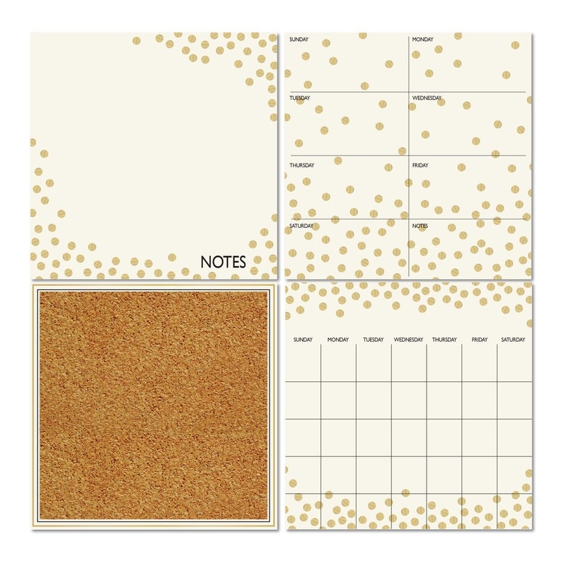 WallPops Gold Confetti Organization Kit
